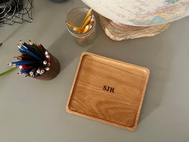Gifts for Men Who Have Everything-Custom Catch All Tray-Year Anniversary Gift for Husband-Personalized Gifts for Men-Desk Tray-Trinket Tray