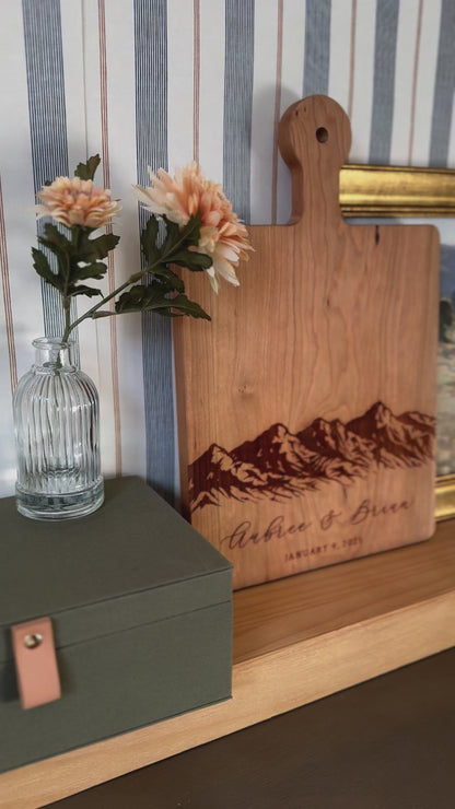 Mountain Wedding Personalized Charcuterie Board - 033