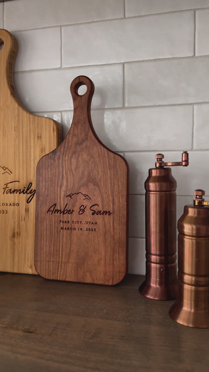 Mountain Wedding Cutting Board - 022