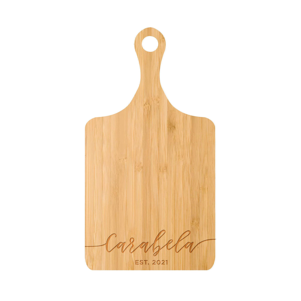 Flowing Script Family Name Cutting Board