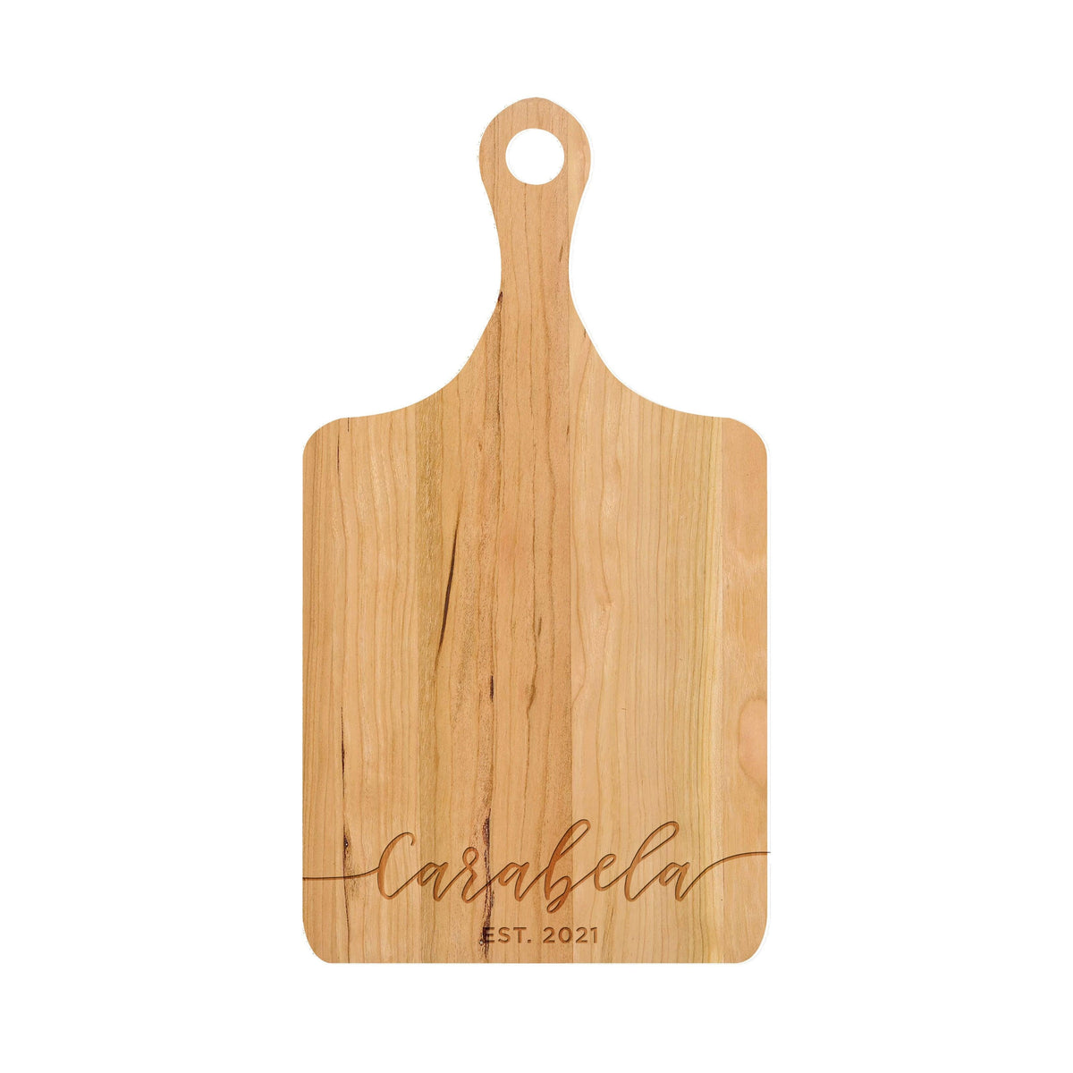Flowing Script Family Name Cutting Board