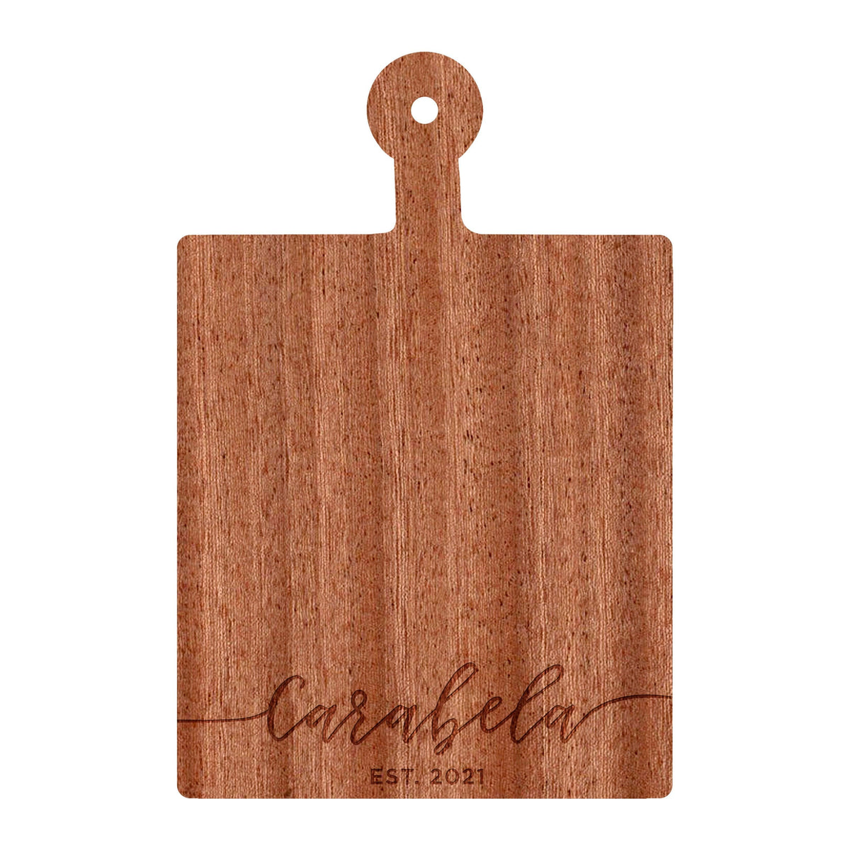 Flowing Script Family Name Cutting Board