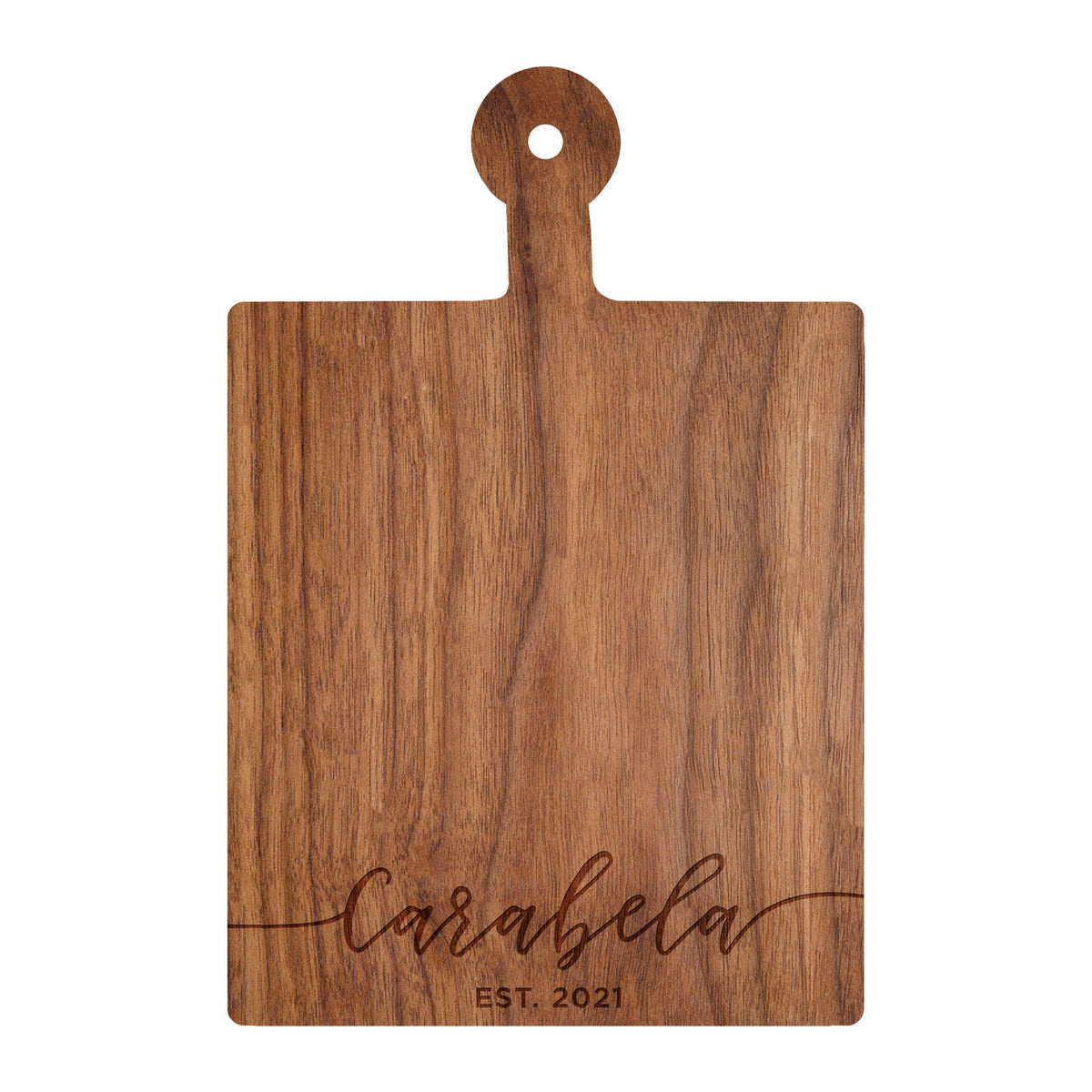 Flowing Script Family Name Cutting Board