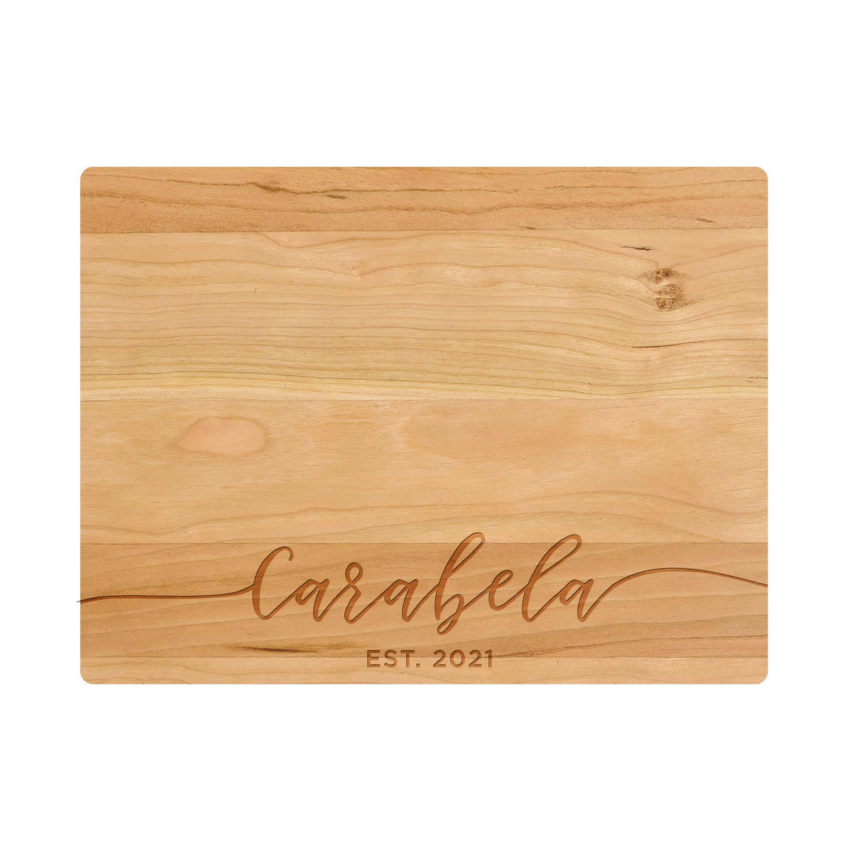 Flowing Script Family Name Cutting Board