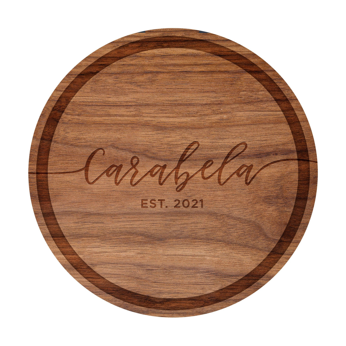 Flowing Script Family Name Cutting Board