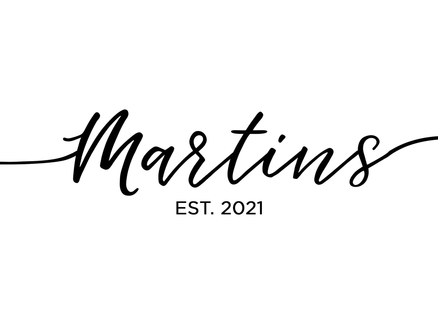 Personalized Cursive Name Board - 001