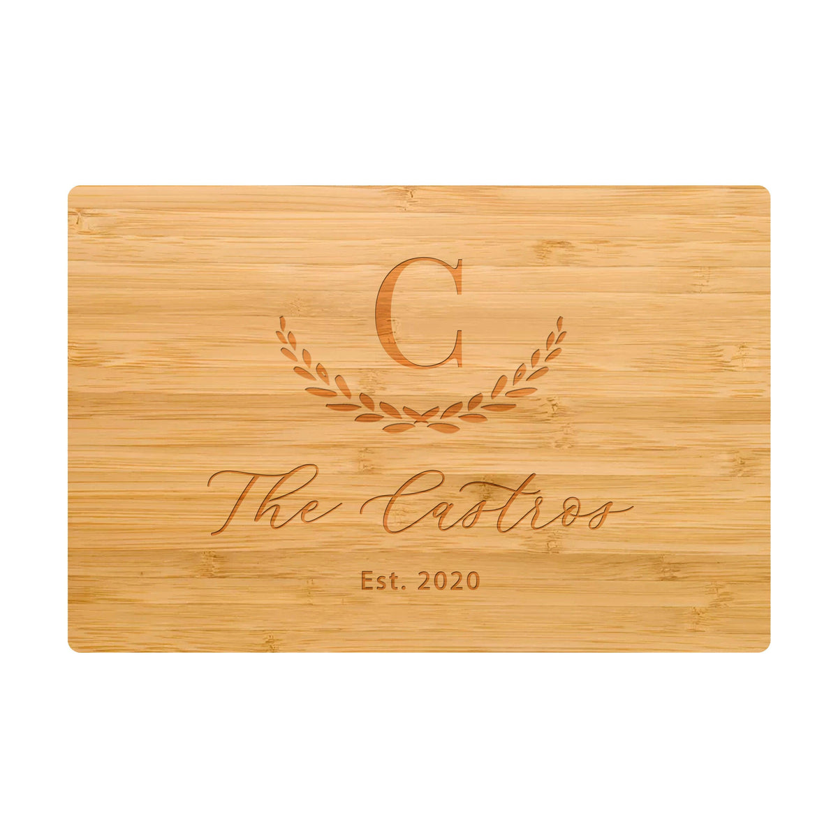 Large Initial Family Name Cutting Board