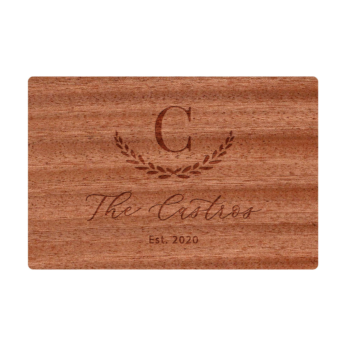 Large Initial Family Name Cutting Board