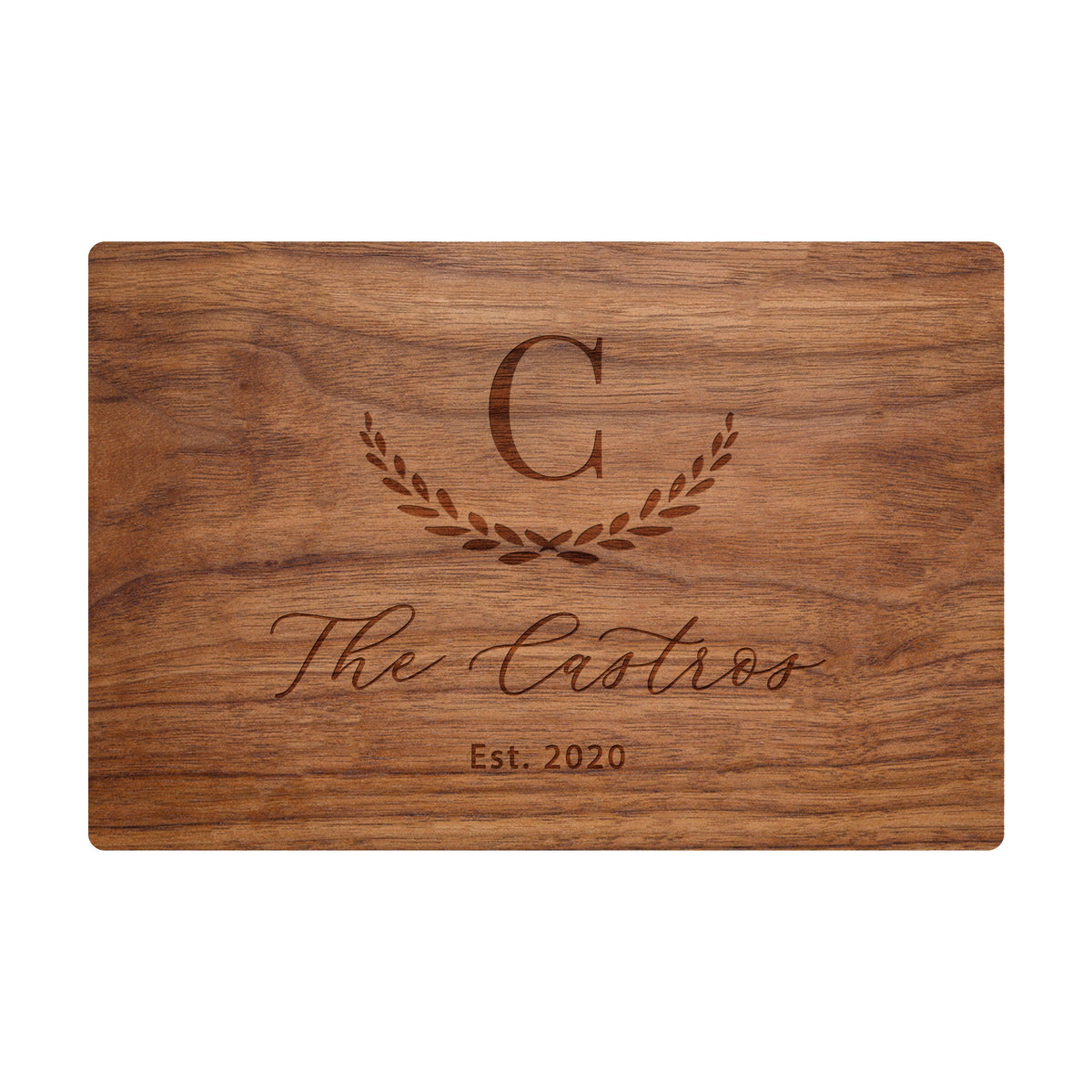 Large Initial Family Name Cutting Board