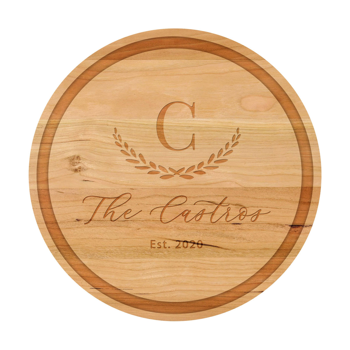Large Initial Family Name Cutting Board