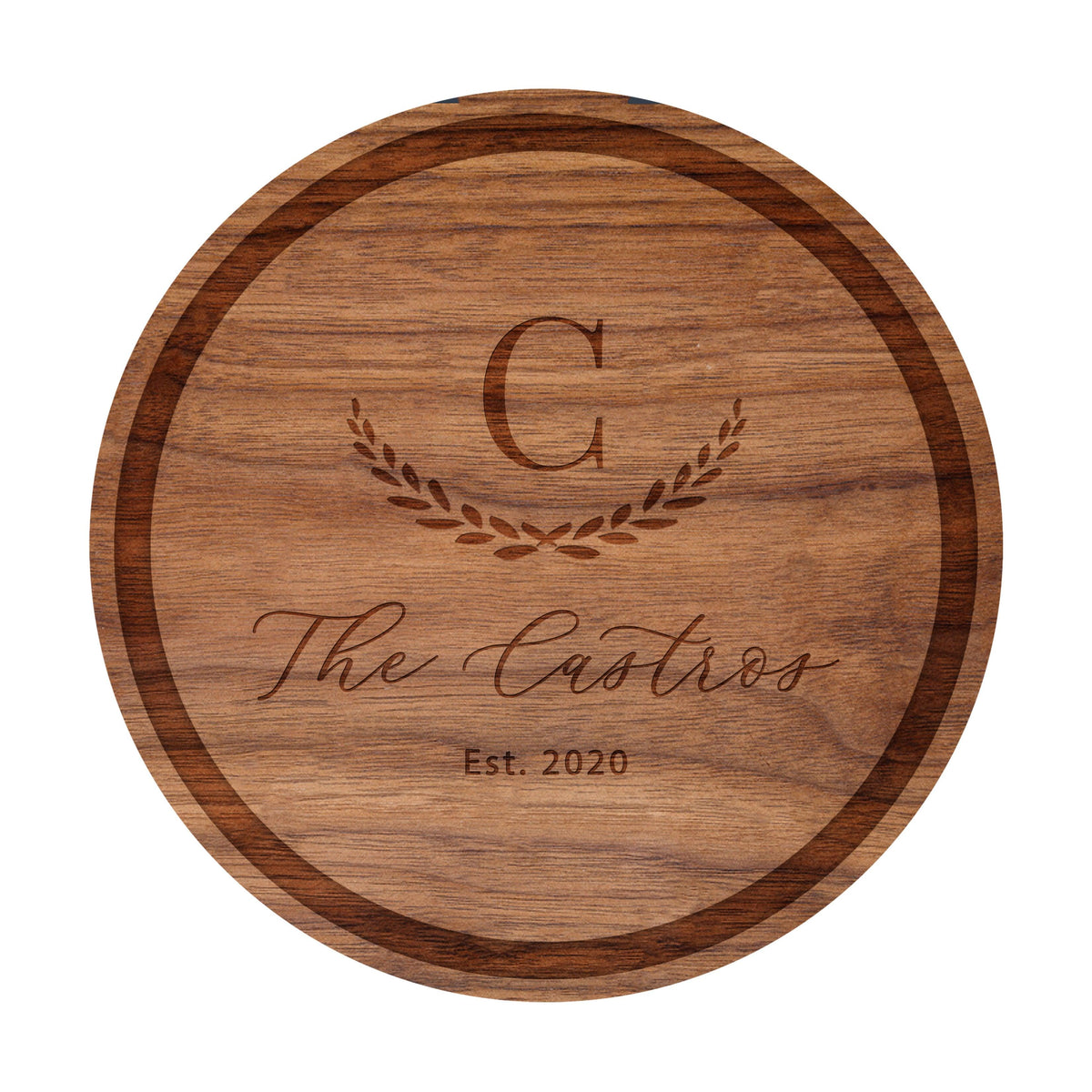 Large Initial Family Name Cutting Board