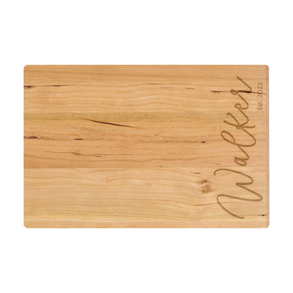 Cursive Name Personalized Cutting Board - 003