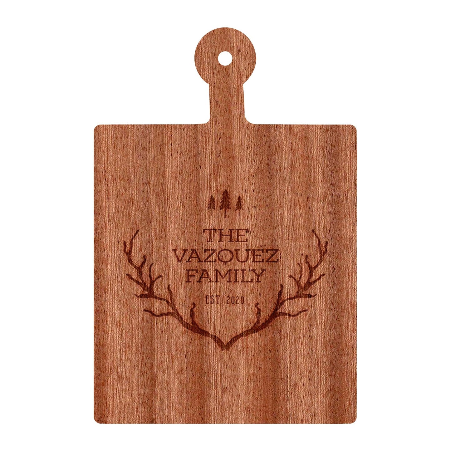 Rustic Antlers with Trees - 019