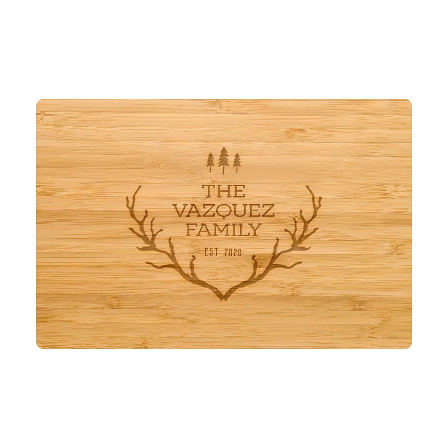 Rustic Antlers with Trees - 019