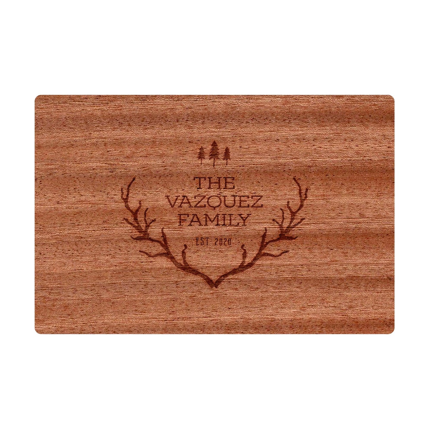 Rustic Antlers with Trees - 019