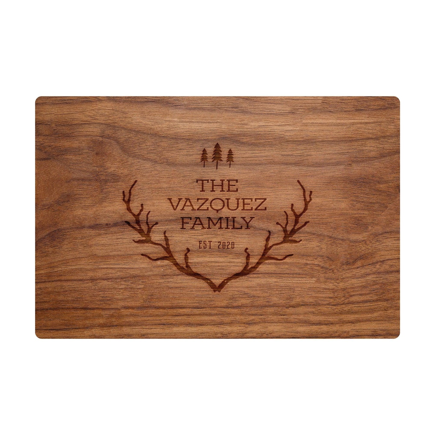 Rustic Antlers with Trees - 019