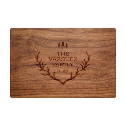 Rustic Antlers with Trees - 019