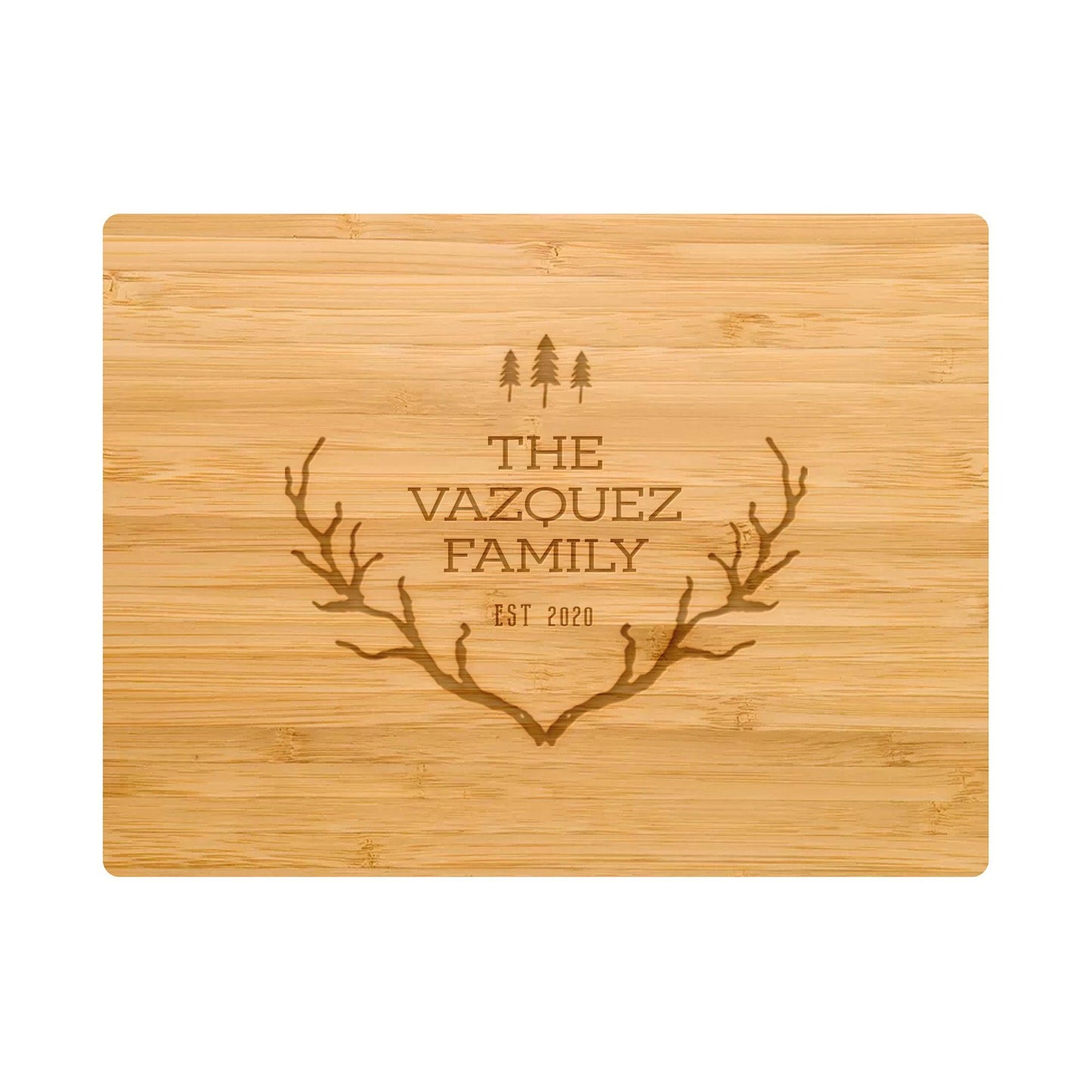 Rustic Antlers with Trees - 019