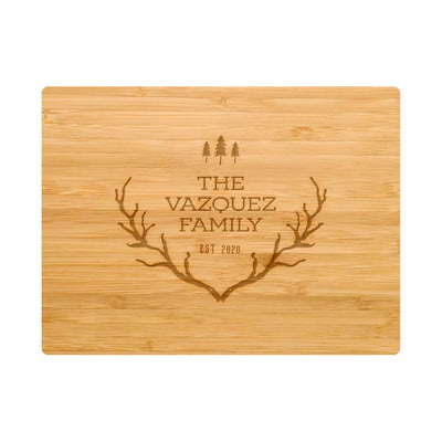 Rustic Antlers with Trees - 019