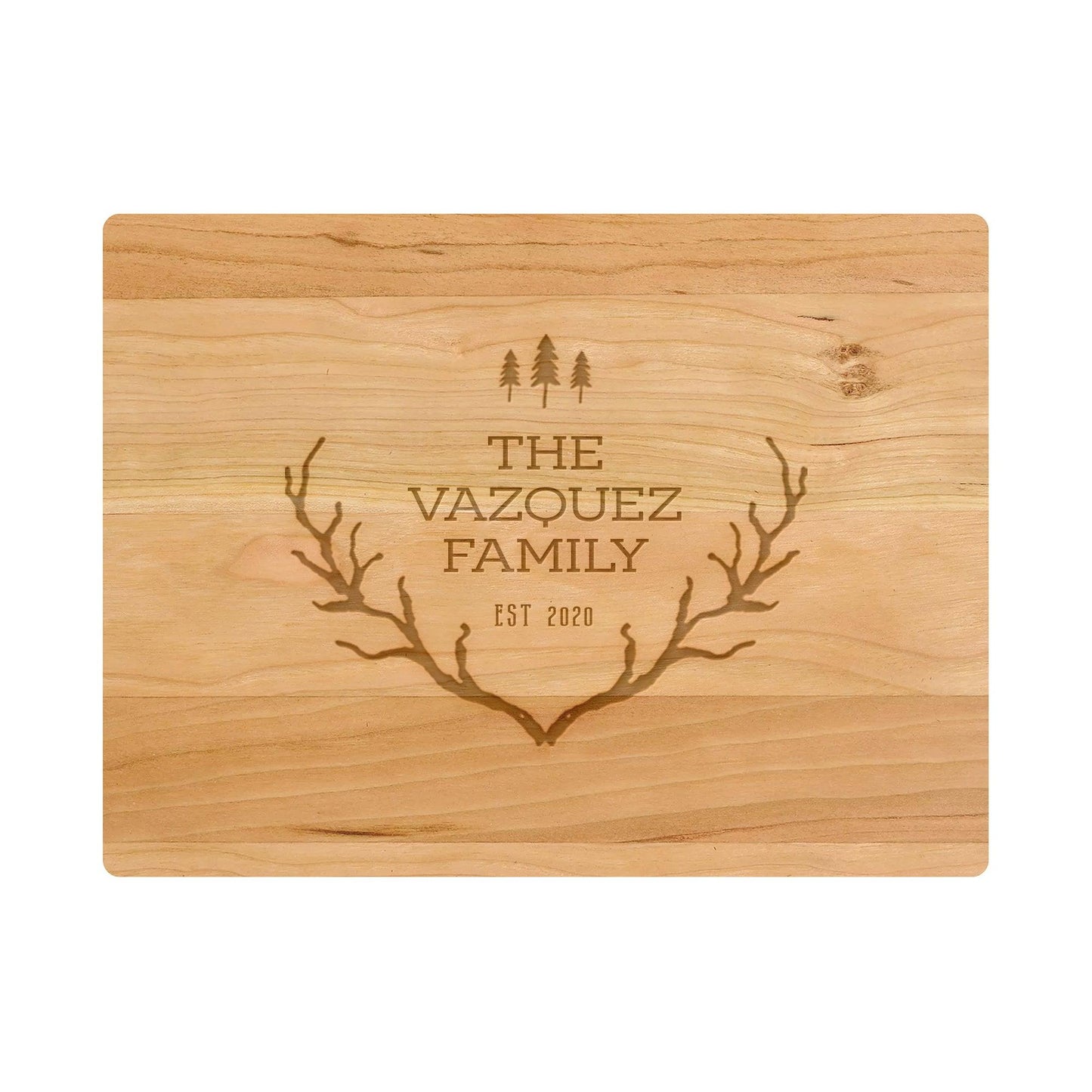 Rustic Antlers with Trees - 019