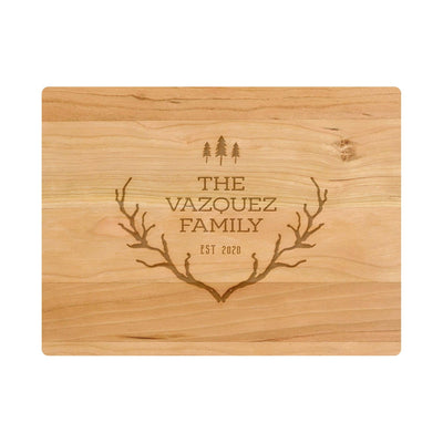 Rustic Antlers with Trees - 019