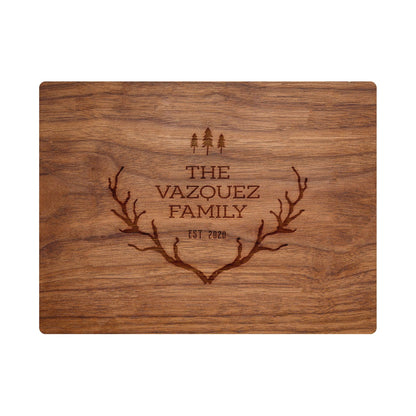 Rustic Antlers with Trees - 019
