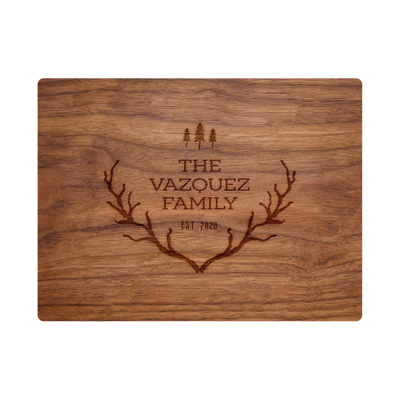 Rustic Antlers with Trees - 019
