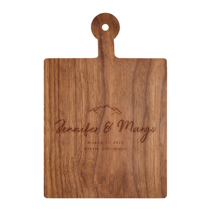 Mountain Wedding Cutting Board - 022