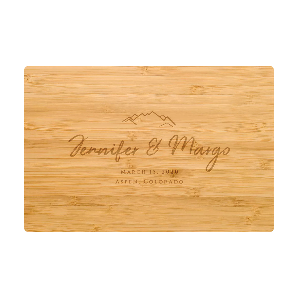 Mountain Wedding Cutting Board