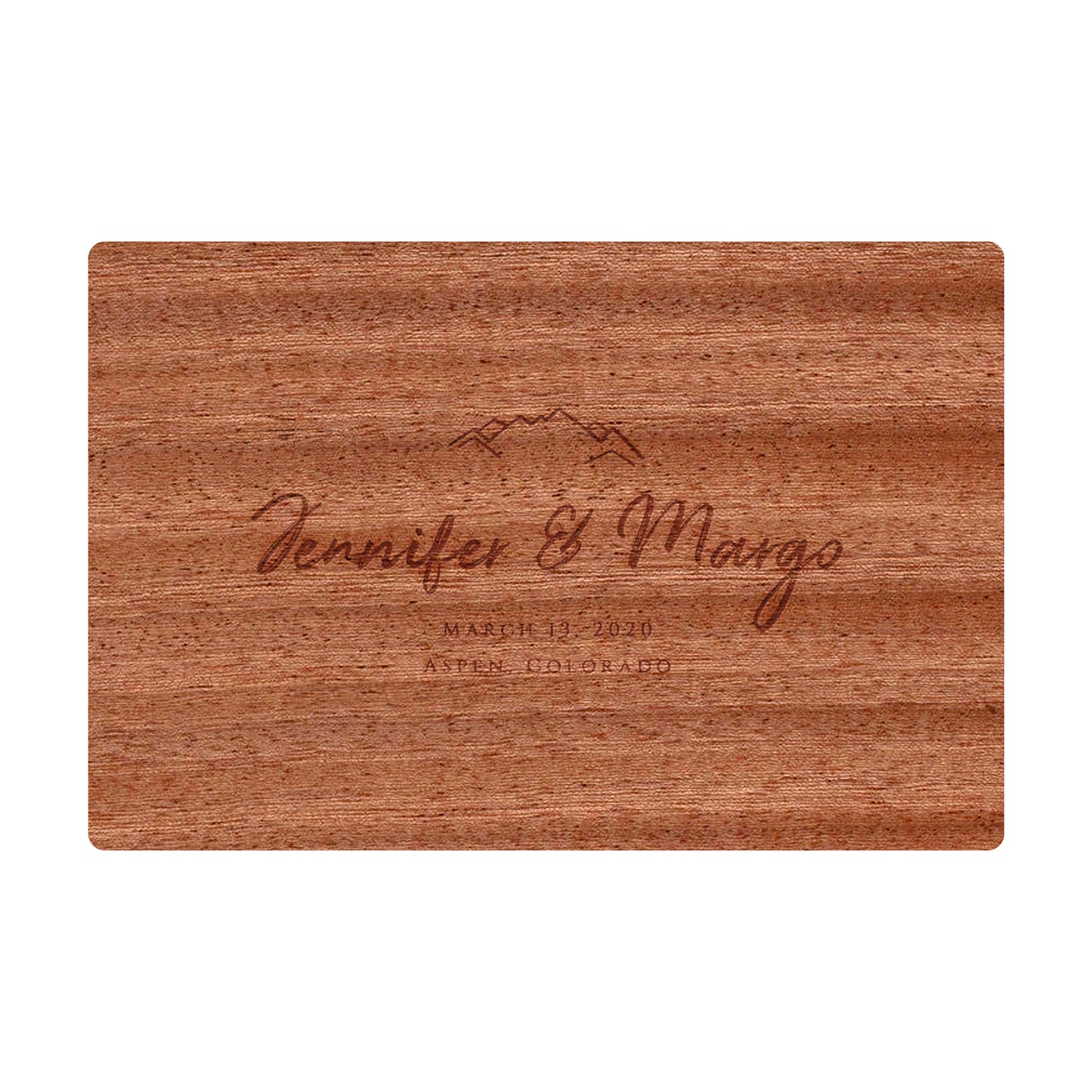 Mountain Wedding Cutting Board - 022