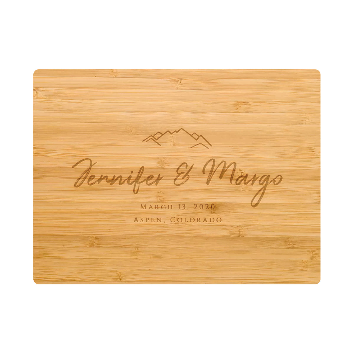 Mountain Wedding Cutting Board