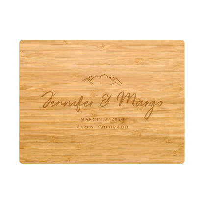 Mountain Wedding Cutting Board - 022