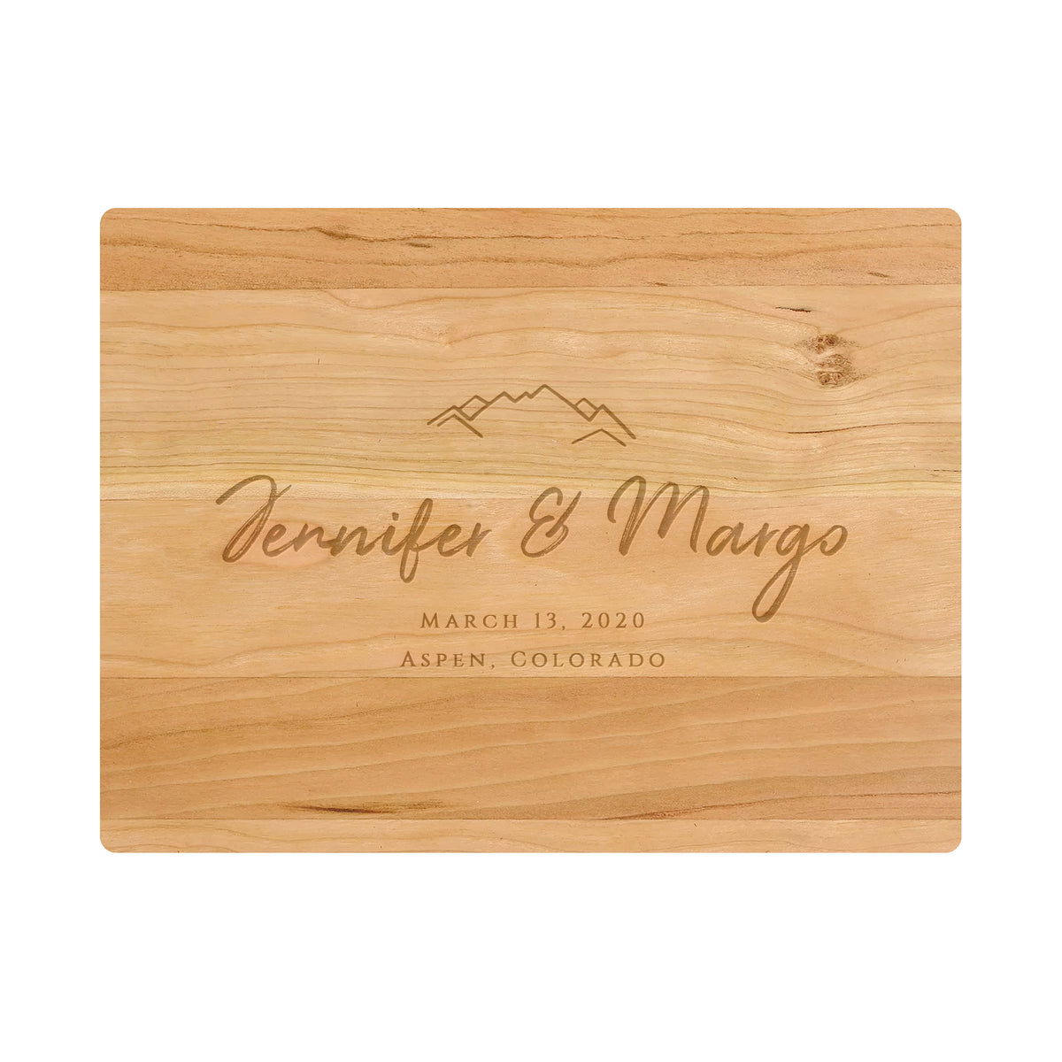 Mountain Wedding Cutting Board