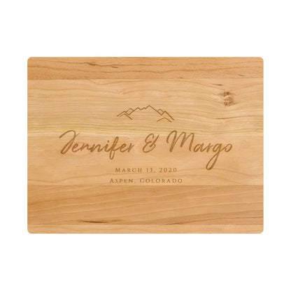 Mountain Wedding Cutting Board - 022