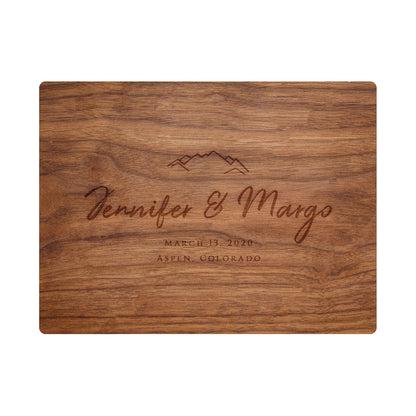 Mountain Wedding Cutting Board - 022