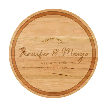 Mountain Wedding Cutting Board - 022