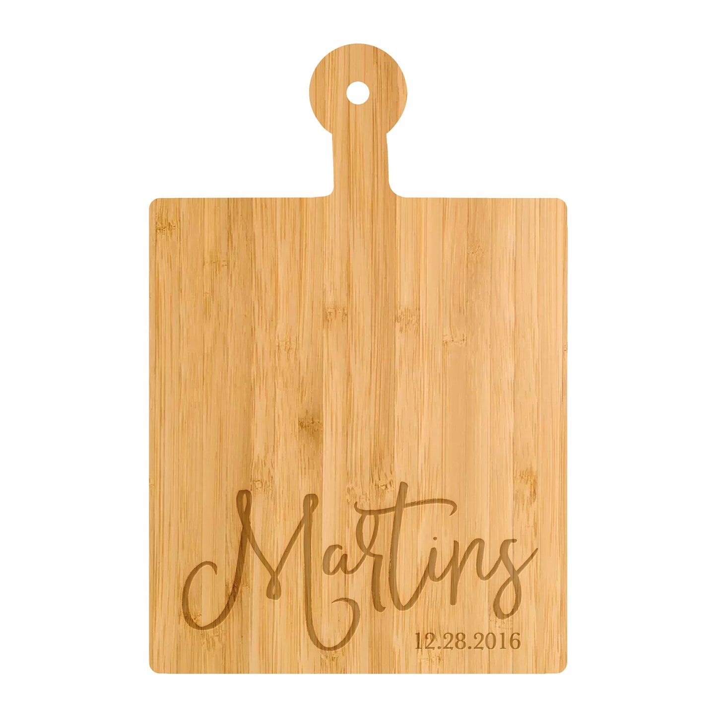 Modern Cursive Personalized Cutting Board - 029