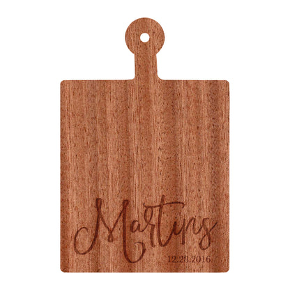 Modern Cursive Personalized Cutting Board - 029
