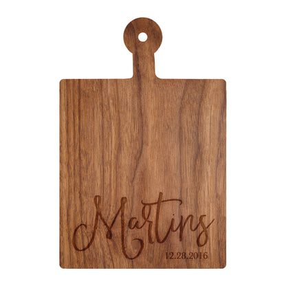 Modern Cursive Personalized Cutting Board - 029