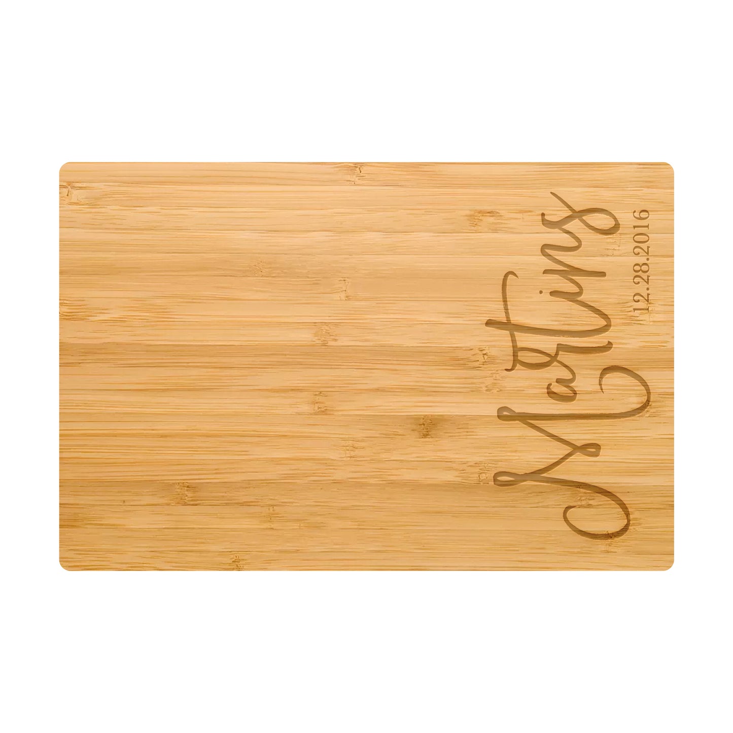 Modern Cursive Personalized Cutting Board - 029