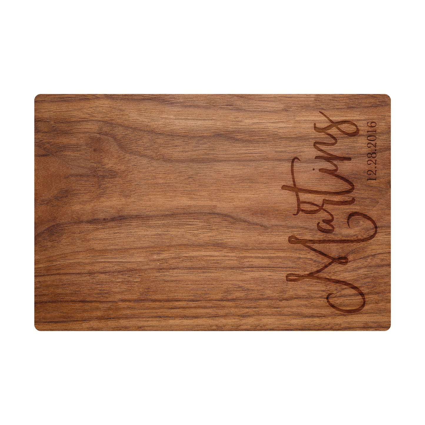Modern Cursive Personalized Cutting Board - 029