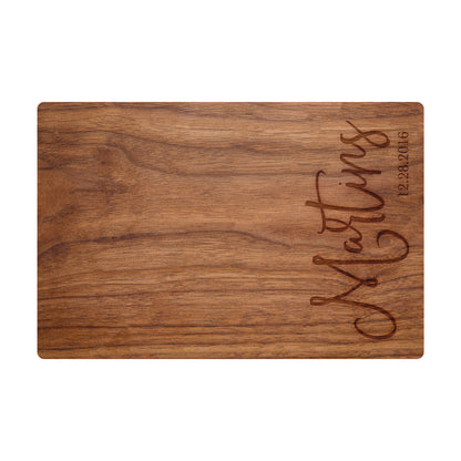 Modern Cursive Personalized Cutting Board - 029