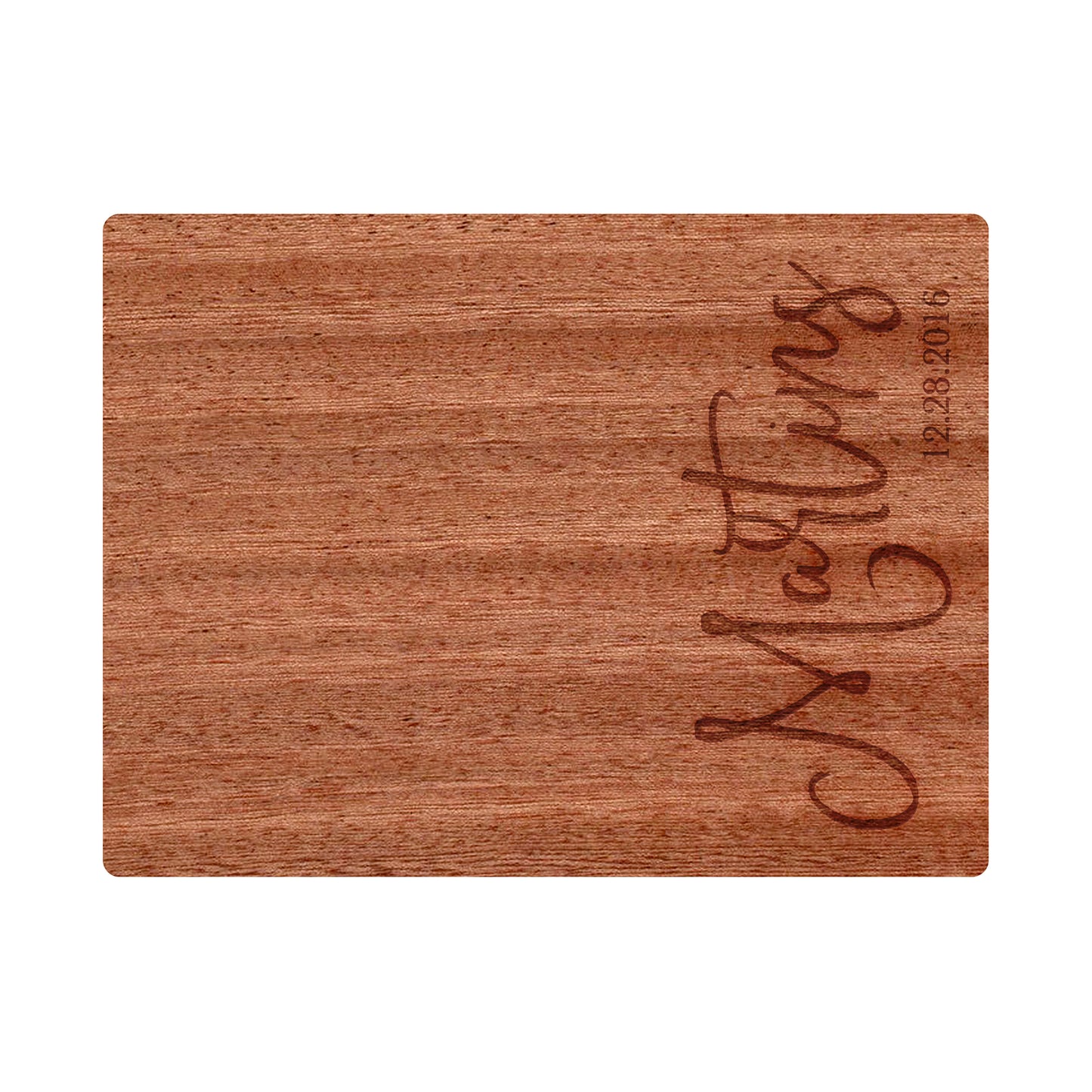 Modern Cursive Personalized Cutting Board - 029