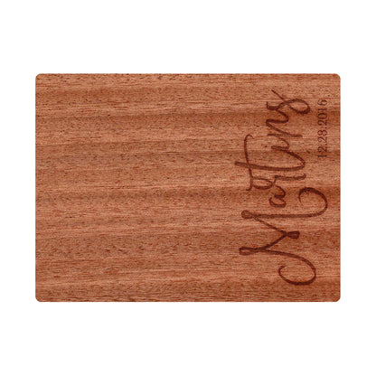 Modern Cursive Personalized Cutting Board - 029