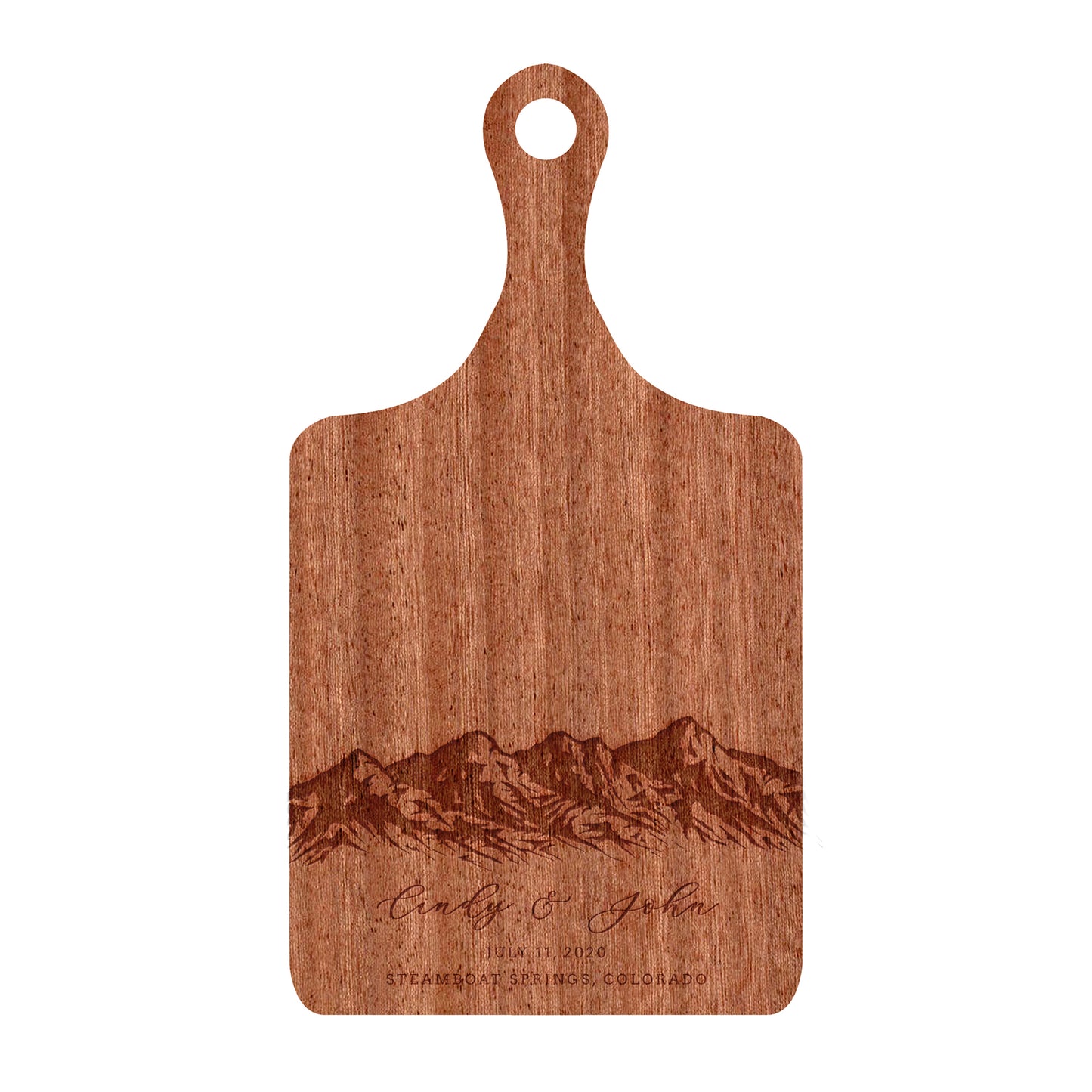 Mountain Wedding Personalized Charcuterie Board - 033