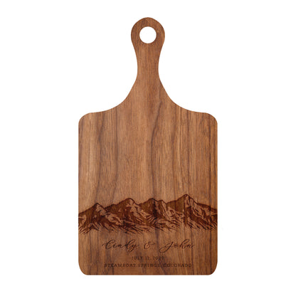 Mountain Wedding Personalized Charcuterie Board - 033