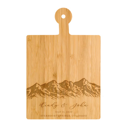 Mountain Wedding Personalized Charcuterie Board - 033