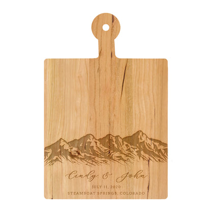Mountain Wedding Personalized Charcuterie Board - 033