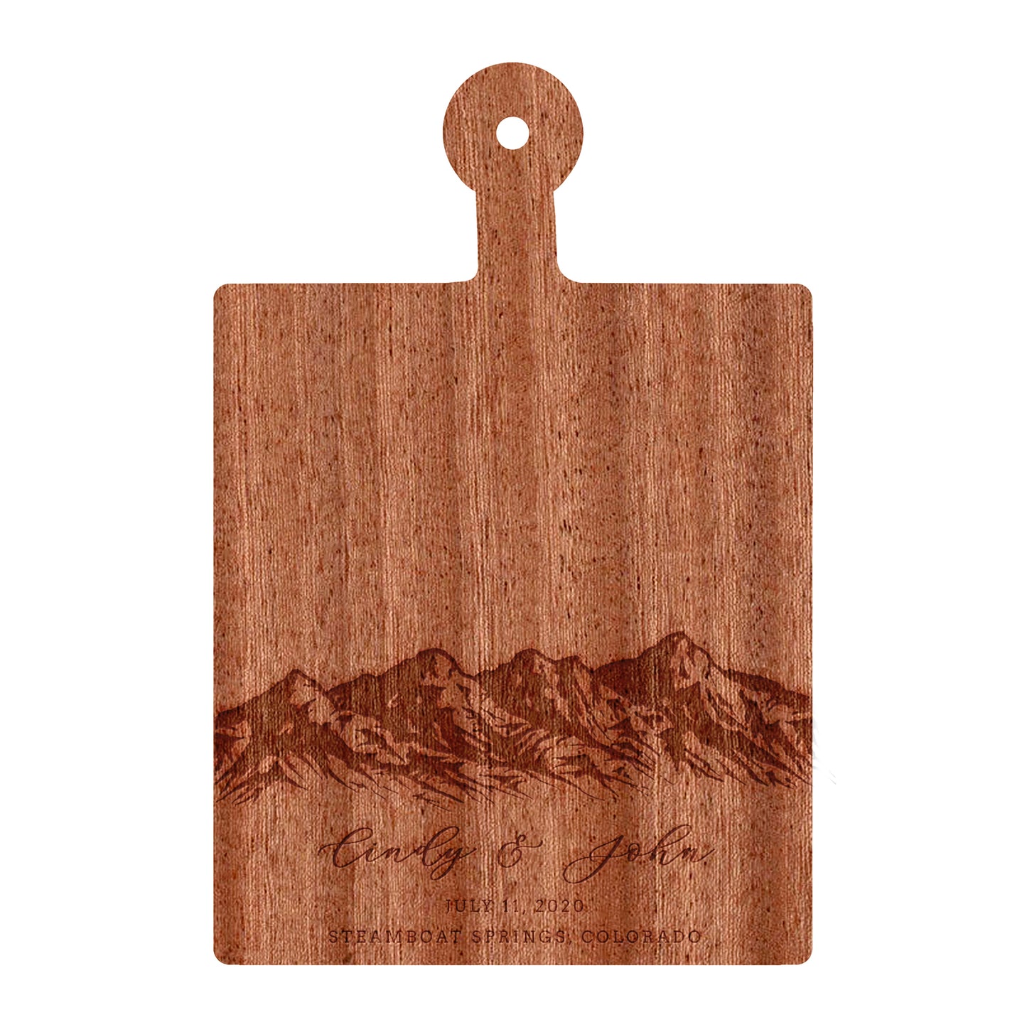 Mountain Wedding Personalized Charcuterie Board - 033