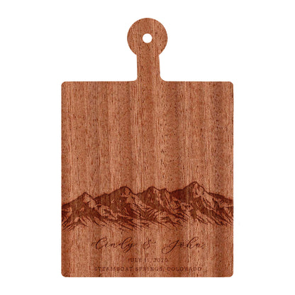 Mountain Wedding Personalized Charcuterie Board - 033
